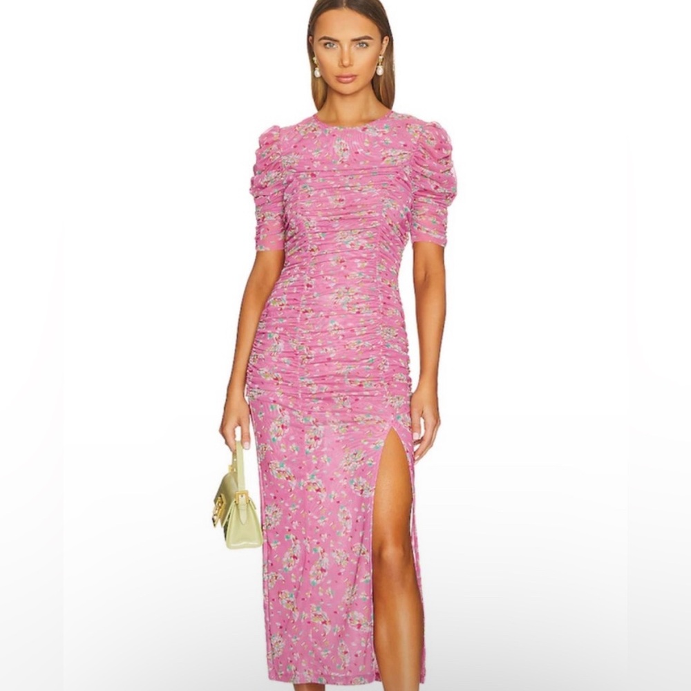 Free People Ruched Midi dress xs